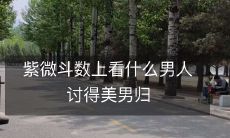 经过紫微斗数推断,如何才能成为让美男归心向往之的男人?