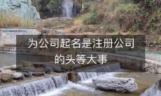 为公司选择合适的名称,是注册公司的最重要的、不可或缺的第一步骤