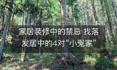 避免家居装修中的禁忌，然而往往难免触及头发落下处，找出可能发生冲突的4对“小冤家”！