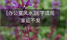 如何改善办公室风水，避免困字成局导致家运不发？