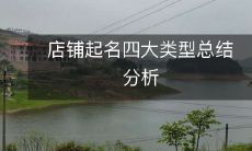 总结分析:从四大类型探讨如何为店铺起名字