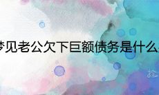 做梦梦见丈夫欠下巨额债务,预示着什么样的未来事件或预兆发生?