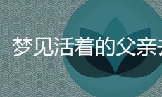 有什么特殊含义或象征意义，能够解释为什么会做出这样的梦：我梦到我的父亲过世了，但我知道他还活着，这意味着什么？