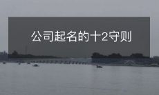 公司起名的十2守则