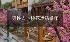 男性占卜桃花运结婚年