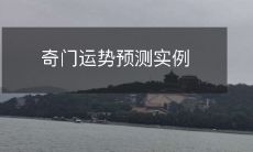 奇门运势预测实例