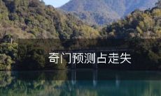 奇门预测占走失