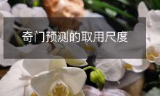 奇门预测的取用尺度