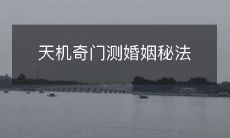 天机奇门测婚姻秘法