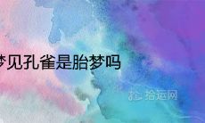 梦见孔雀是胎梦吗 有什么预兆