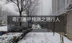 奇门遁甲预测之测行人走失