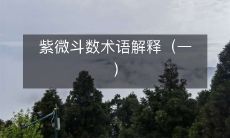 紫微斗数术语解释（一）