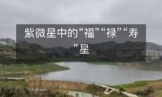 紫微星中的“福”“禄”“寿”星