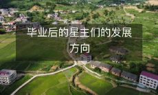 毕业后的星主们的发展方向