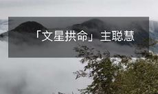 「文星拱命」主聪慧