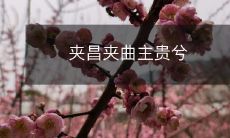 夹昌夹曲主贵兮