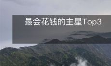 最会花钱的主星Top3