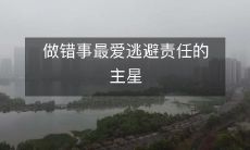 做错事最爱逃避责任的主星