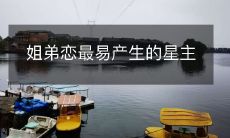 姐弟恋最易产生的星主
