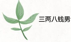 三两八钱男命一生婚姻财运如何