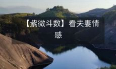 【紫微斗数】看夫妻情感