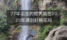 77年出生的蛇男能在2023年遇到好桃花吗