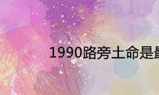 1990路旁土命是最惨的吗 一生命运如何