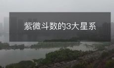 紫微斗数的3大星系