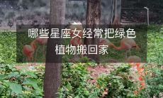 哪些星座女经常把绿色植物搬回家