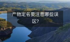 产物定名要注意哪些误区？