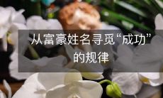 从富豪姓名寻觅“成功”的规律