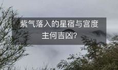 紫气落入的星宿与宫度主何吉凶?