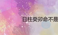 日柱癸卯命不是普通人为什么