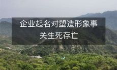 企业起名对塑造形象事关生死存亡