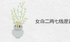 女命二两七钱是富贵命吗 命格详细解析