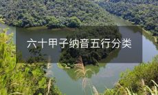 六十甲子纳音五行分类