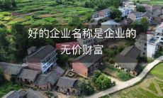 好的企业名称是企业的无价财富