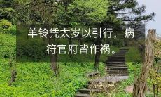 羊铃凭太岁以引行,病符官府皆作祸。