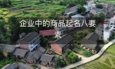 企业中的商品起名八要素