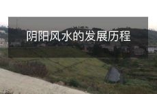 阴阳风水的发展历程