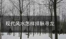 现代风水怎样择脉寻龙