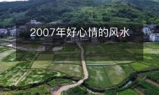 2007年好心情的风水
