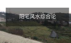 阳宅风水综合论