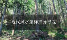 现代风水怎样择脉寻龙