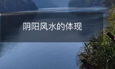 阴阳风水的体现