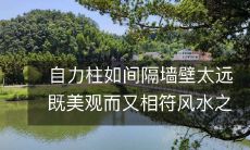 自力柱如间隔墙壁太远既美观而又相符风水之道的办理方案