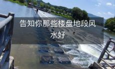 告知你那些楼盘地段风水好