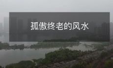 孤傲终老的风水