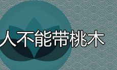 什么人不能带桃木 有什么禁忌讲究