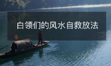 白领们的风水自救放法